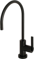 Kingston Brass KS8190CTL Continental Water Filtration Faucet, Matte Black, 5‑7/8 in. Spout Reach