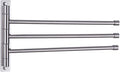 GERZWY Bath Towel Holder Swing Out Towel Bar SUS 304 Stainless Steel Bathroom Hand Towel Rack 3-Bar Folding Arm Swivel Hanger Wall Mount Brushed Finish HYG03-LS
