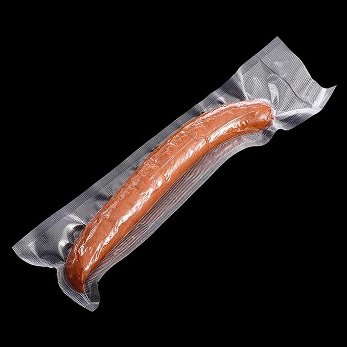 500 Pack Clear Vacuum Bags 2.36x5.91 inch (Inside Size 1.97x5.51 inch) for Food Saver Flat Open Top Embossed Vacuum Sealer Bag Food Storage Packaging Pouch with Tear Notch