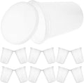 Homoyoyo 30pcs 32oz Plastic Food Containers with Lids, Thickened Disposable Soup Cups for Takeout, Meal Prep, and Food Storage, Airtight and Leak-resistant Bowls for Home and Restaurant Use