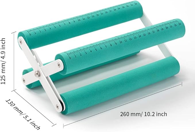 PYD Life Cup Tumbler Cradle Holder for Crafting Vinyl Application Mint Green with Foam Measurements 3 Adjustable Width for Tumblers Cups Mugs Bottles Epoxy Crafts