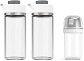 KITCHENDAO Precision Pour Glass Oil Dispenser and 2 in 1 Glass Salt Shaker