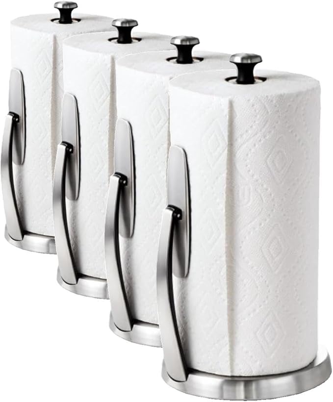 OXO Good Grips SimplyTear Paper Towel Holder Countertop,(Pack of 4)
