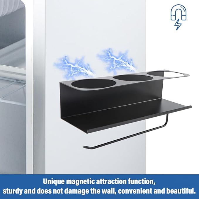 HONUTIGE 2 Pack Magnetic Stanley Cup Holder for Fridge, Water Bottle Organizer for Stanley 30&40 oz Tumbler, Strong Magnetic for Cup Organizer Holder, Cups Storage Rack for Kitchen Cabinets