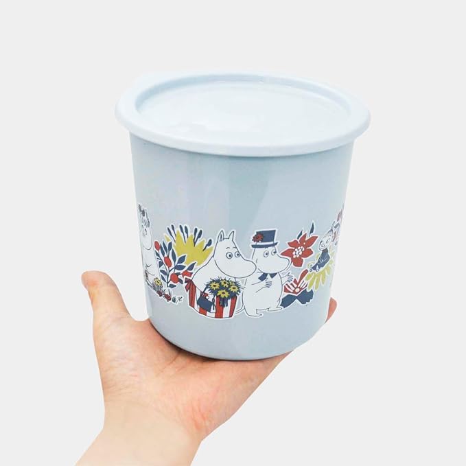 Skater SOT10-A One-Touch Seal Container, Large, 33.8 fl oz (1,000 ml), Sealed Container, Storage Container, Moomin
