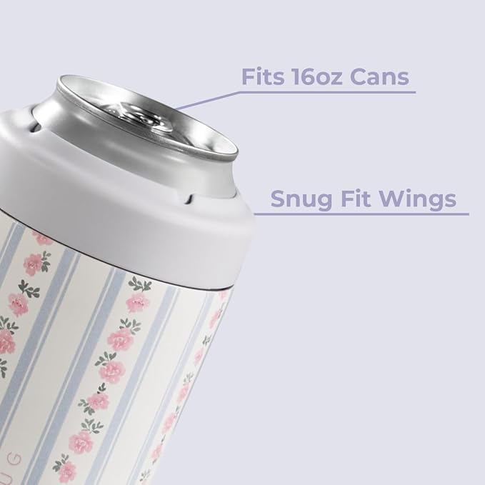 HydroJug Tall Can Cooler 16 oz, Stainless Steel Can Holder, Primrose
