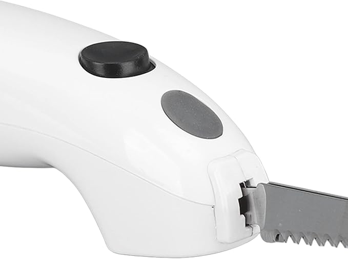 Electric Steak Knife,Cordless Battery Powered Turkey Carving Knife Stainless Steel Serrated Steak Knives Electric Fillet Knife for Carving Meats Poultry Bread