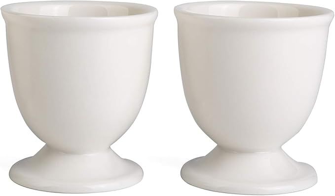 Ceramic Egg Cups Set of 2 for Soft Hard Boiled Eggs