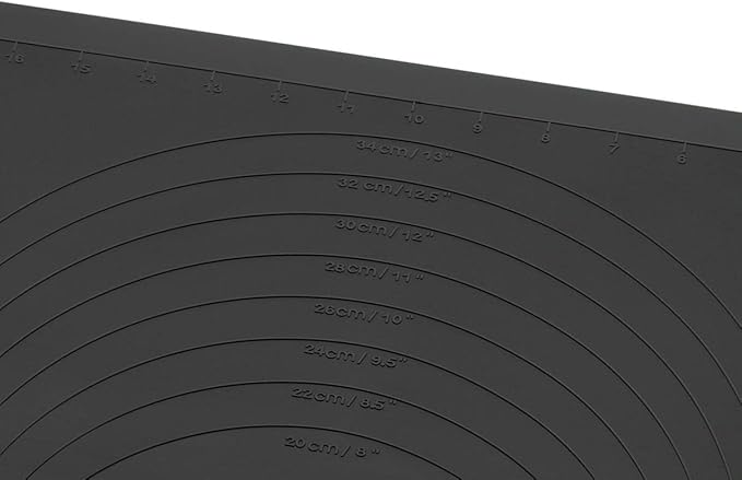Lurch Germany Flexiform 15.7 x 23.6 Inch Silicone Baking Mat, Black