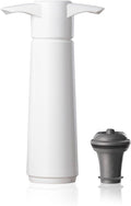 Vacu Vin Original Wine Saver with 1 Vacuum Bottle Stopper – Wine Preserver Pump for Red or White Wine – Manual Air Remover System – Airtight Seal – Keep Wine Fresh Longer – White
