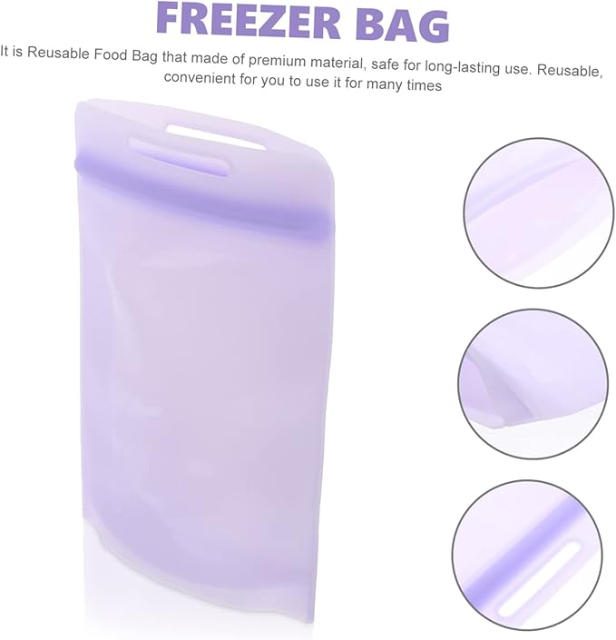 Multi Function Freezer Bag Safe Food Storage Pouch for Household Refrigerators Thickened Design for Fruits Vegetables and Meats Reusable Convenient Food Bag