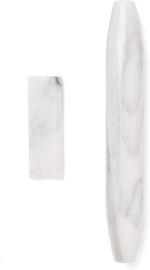 Fox Run Marble French Rolling Pin and Base, 2 x 12 x 2 inches