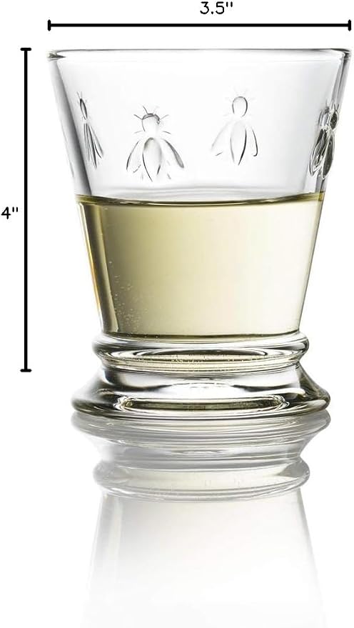 La Rochère French Bee Tumbler 10 Ounce, Set of 4