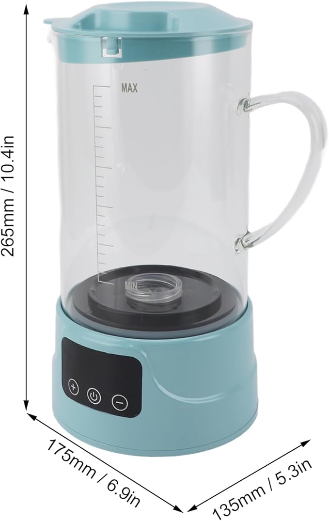 Hydrogen Water Pitcher, SPE, PEM Hydrogen Water Generator, 2L Large Capacity, 1500PPB Electrolysis Water Ionizer Machine Suitable for Home, Office, Outdoor Sports
