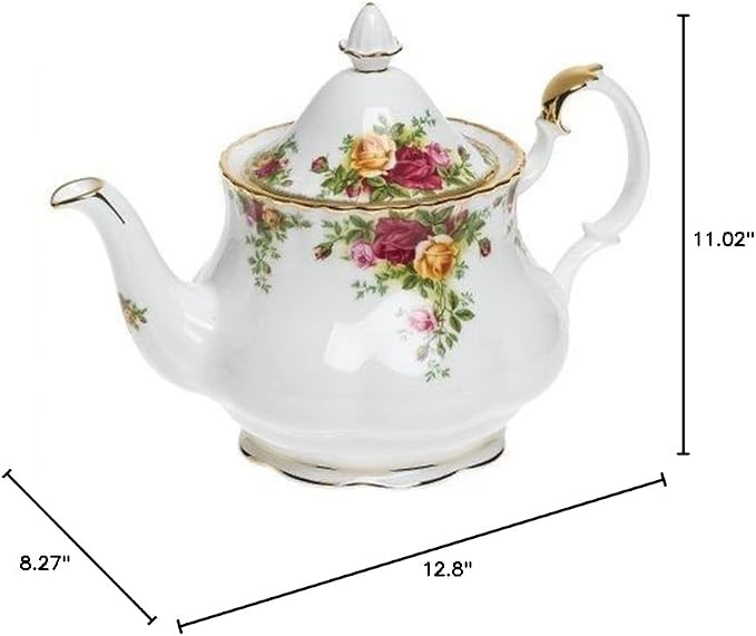 Royal Albert Old Country Roses 3-Piece Set (Teapot, Sugar & Creamer)