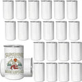 12oz Sublimation Tumblers with Lids and Straws,Blanks Straight Skinny Kids Tumblers,Double Wall Vacuum Insulated Tumbler for Hot and Cold Drinks, Travel Tumblers for Coffee, 30 Pack