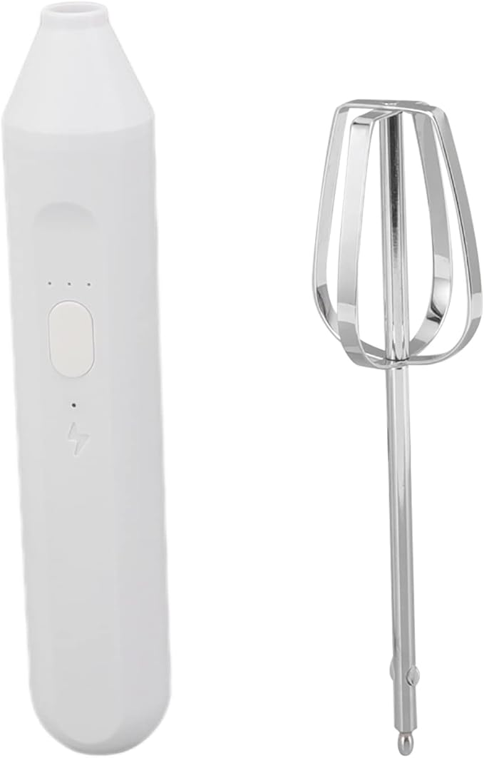 Electric Hand Blender，3 in 1 Immersion Blender Handheld, Beater Electric Milk Frother Coffee Blender Milkshake Blender Foamer Kitchen Tools(White)