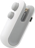 2 In 1 Sealer Cutter Mini Bag Sealer Handheld Heat Vacuum Sealer Handheld Bag Sealing Machine(White)