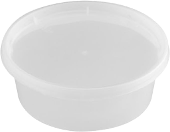 [8oz-50 Sets Plastic Deli Containers with Lids - BPA Free Clear Soup Containers with Airtight Lids, Leak Resistant Food Storage for Meal Prep, Stackable/Microwave/Dishwasher/Freezer Safe