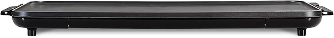 Presto 07072 22-Inch Extra Large Griddle, 22"x 13", Low Profile Design, Ceramic Nonstick, Black