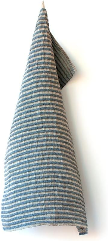 Vaxbo Lin 100% Linen Hand + Tea Towels | Made in Sweden | Different Sizes + Stunning Array of Colors - Storm + Little Storm (Blue/Light Blue, Storm 50x70cm (19.5x28.5))