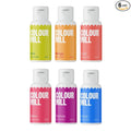 Colour Mill Oil Blend Food Coloring, Tropical Pack - 20 Milliliters Each of 6 Colors: Coral, Cobalt, Fuchsia, Kiwi, Mango and Melon