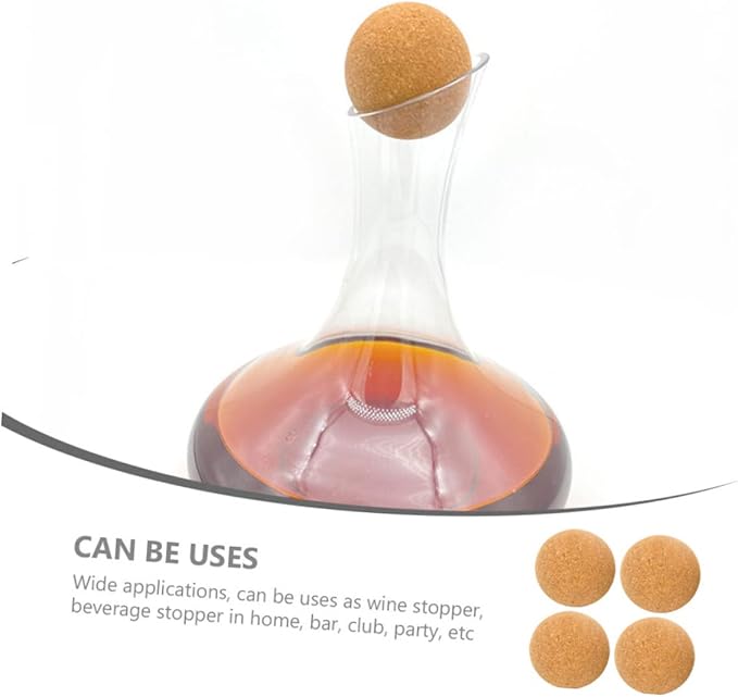 Mikinona 8pcs Wine Cork Stoppers Replaceable Corks for Bottles and Easy to Use Wine Accessories for Parties and Gatherings Natural Design
