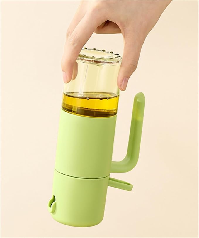 Oil Dispenser for Kitchen, Olive Oil Dispenser is Suitable for Cooking Air Fryer Baking Salad Frying Dispenser Bottle for Cooking(Yellow)