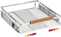 1 Pack Expandable Pull Out Cabinet Organizer，Side Mounting 17.1~28"x22.5"Cabinet Pull Out Shelves, Expandable Slide Out Spice Rack for Cabinet for Kitchen Bathroom Office