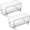 Cabilock Stackable Drawer Style Wine Rack 2-Pack Compact Bottle Holder Organizer 8.07X3.93X4.01In for Kitchen Bar Home Party Events