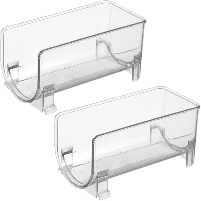 Cabilock Stackable Drawer Style Wine Rack 2-Pack Compact Bottle Holder Organizer 8.07X3.93X4.01In for Kitchen Bar Home Party Events