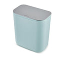 Hanging Kitchen Trash Can with Lid - 2.4 Gallon Small Compost Bin for Cabinet Door, Under Sink - Odor-Sealing Stainless Steel Top Food Waste Bin for RV, Bathroom, Office - Indoor Recycling Bin
