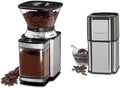 CUISINART Coffee Grinder, Electric Burr One-Touch Automatic Grinder with18-Position Grind Selector & DCG-12BC Grind Central Coffee Grinder, Blade, Silver