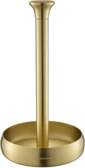 simpletome Paper Towel Holder Countertop Keep It Rolled Up Weighted Base (Light Gold)