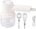Rechargeable wireless egg beater electric milk frother household whipper mixing handheld small baking(Beautifulwhitehd03)