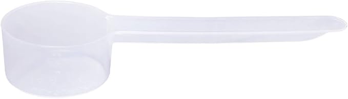Plastic Measuring Scoop, (13 cc | 1 tablespoon | 1/2 fl oz. | 13mL) Long Handle Spoons for Powders, Granules, Coffee, Pet Food, Baking Supplies, Protein and Other Dry Goods, BPA Free (Set of 1)