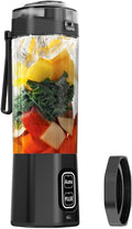 Portable Blender for Shakes and Smoothies USB Rechargeable, 24oz Personal Blender with 6 Blades and Lid, IPX8 Waterproof & Self Cleaning Mini Juicer Cup Blenders for Travel, Home, Office, Camping