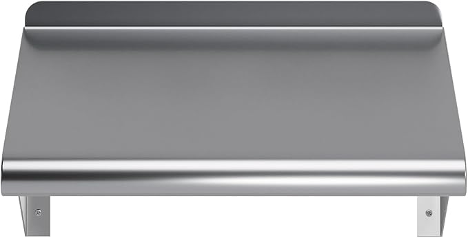 AmGood 10 in. x 16 in. Stainless Steel Wall Shelf | NSF Certified | Appliance & Equipment Metal Shelving | Kitchen, Restaurant, Garage, Laundry, Utility Room