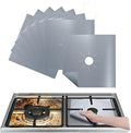 JSEIAJB 4pcs Gas Stove Non-Stick Liner Heat Resistant Protector Cooker Mat Pad Kitchen Protect Gas Stove Stovetop Tool(White-Fruit peach5)