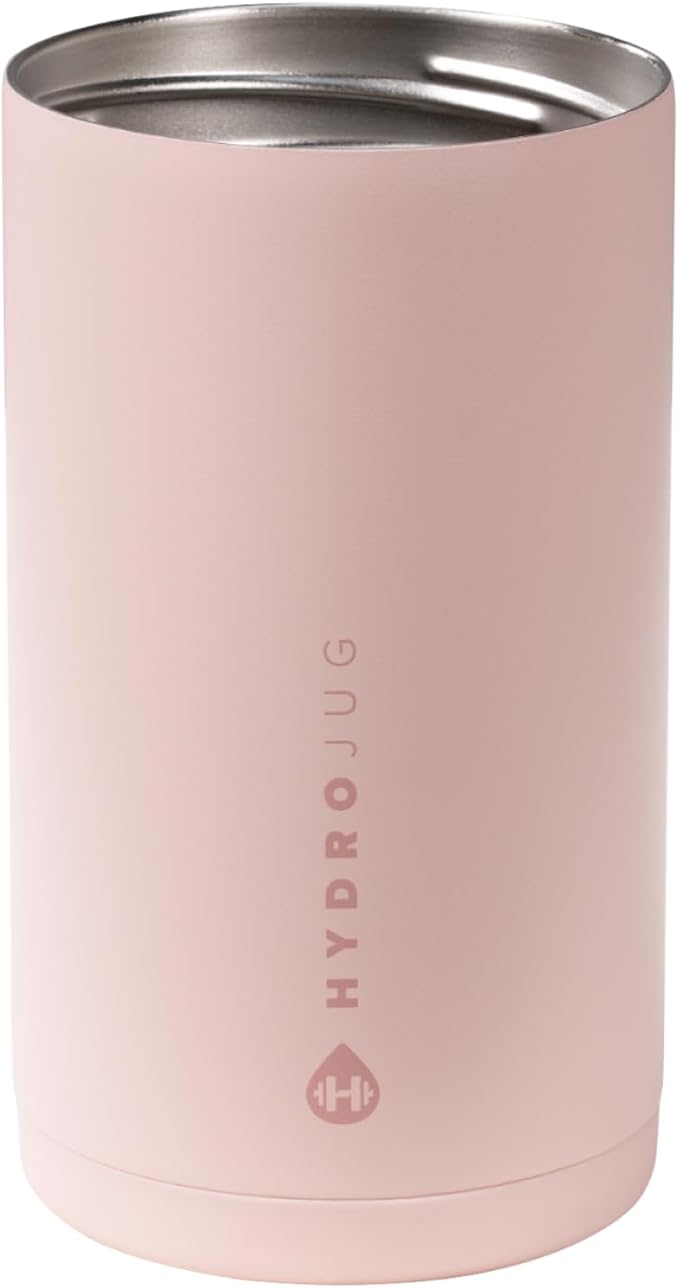 HydroJug Tall Can Cooler 16 oz, Stainless Steel Can Holder, Dusty Rose