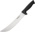 Ergo Chef Prodigy Series 10-Inch Cimeter Breaking Knife - High Carbon Stainless Steel Curved Blade Butcher Meat Knife, Ergonomic Non-Slip Handle, Black