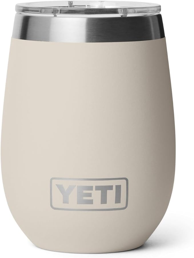 YETI Rambler 10 oz Wine Ceramic Lined Tumbler, Cape Taupe