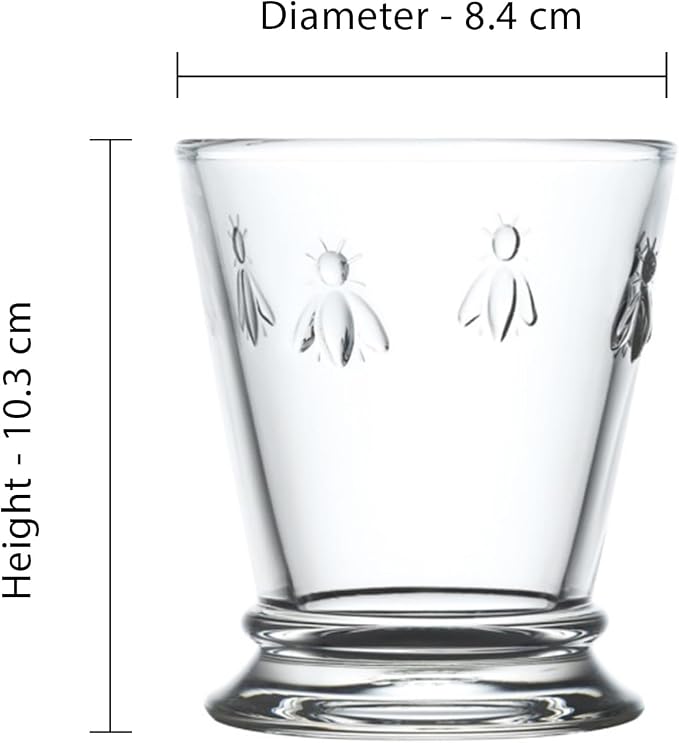 La Rochere Bee Tumbler Set/6 - La Rochere Bee Glassware Sets