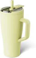 BrüMate Era Flip 30oz Tumbler with 100% Leakproof Covered Straw Lid | Hygienic Covered Straw | Insulated Stainless Steel Water Bottle with Handle | Cup Holder Friendly | BPA-Free (Prickly Pear)