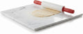 Diflart Natural Marble Stone Cutting Board for Kitchen, 16x20inch, Carrara White, Marble Slab with Non Slip Feets for Pastry, Cheese, Charcuterie, Baking, Rolling Dough, Chocolate Tempering
