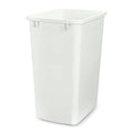 Rev-A-Shelf 35 Quart Kitchen Sink Garbage Can for Base Kitchen and Bathroom Cabinet, Replacement Plastic Trash Bin for Laundry Rooms, White, RV-35-52