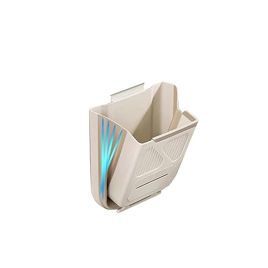 Collapsible Hanging Kitchen Trash Can Home Foldable Garbage Can Protable Kitchen Cabinet Door Hanging Bin Creative Classification Multiuse Basket(D)
