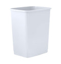 Superio 4.5 Gallon Plastic Trash Can, Unlidded Waste Bin Only for Home, Kitchen, Office, Bedroom, Bathroom- 18 Qt (White)