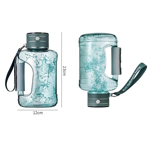 Hydrogen Water Bottle Generator 1.5L High-Capacity, USB Portable Hydrogen Water Machine, Hydrogen Water Ionizer Cup, Sports Water Bottle with SPE/PEM Technology (Turquoise)