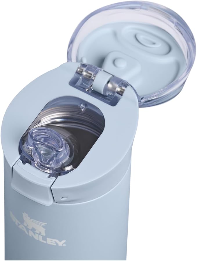 STANLEY Flowstate™ Spring Bottle | Leakproof Water Bottle with Carry Strap & Flip-Top Locking Lid | Insulated Stainless Steel | Fits Most Cup Holders | BPA-Free | 20 oz | Blue Dream Stone
